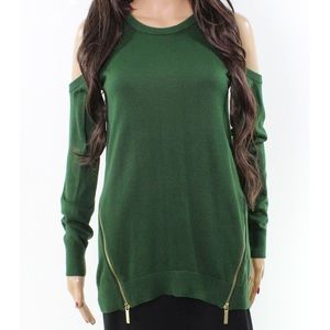 🍂NEW MICHAEL KORS off the shoulder green sweater